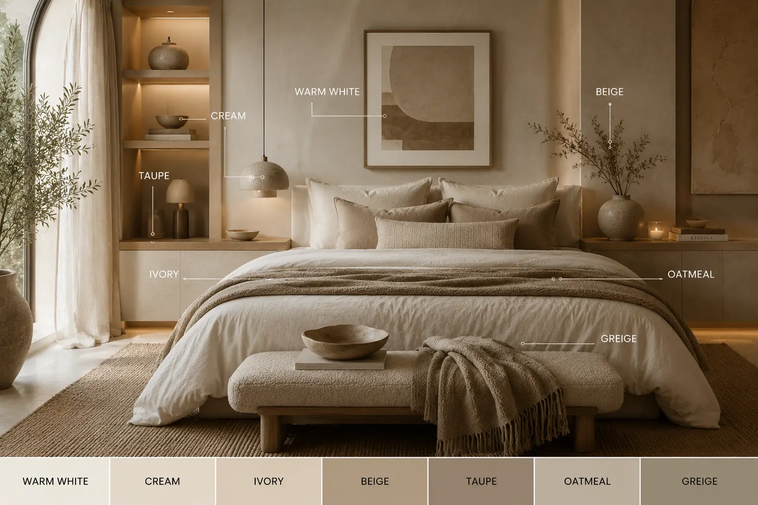 1. Layer Different Neutral Shades