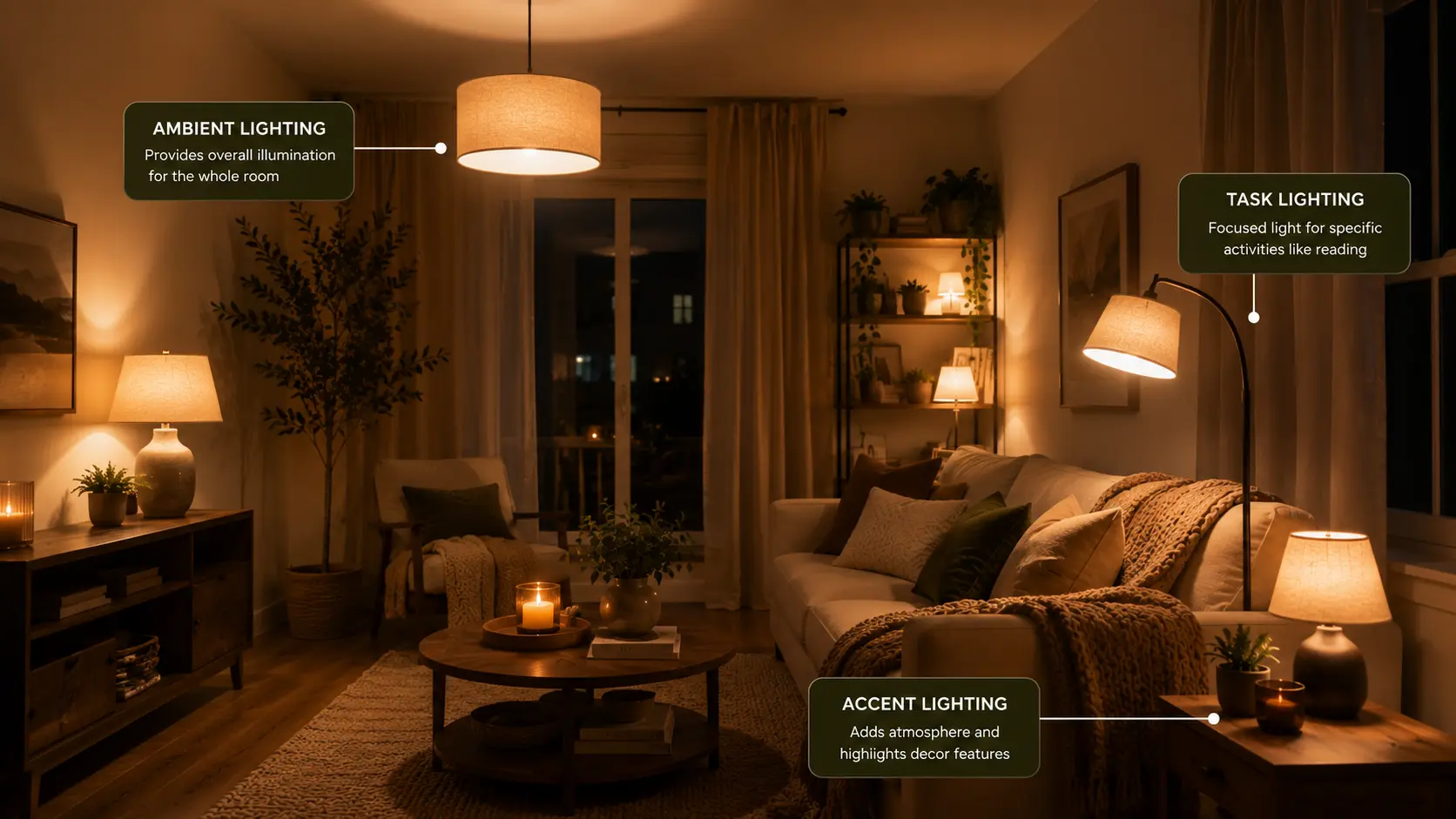 1. Layer Your Lighting Like a Designer