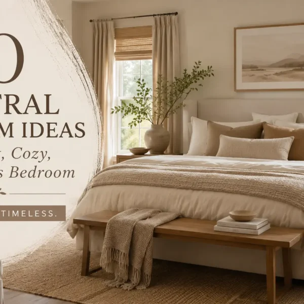 10 Neutral Bedroom Ideas for a Soft, Cozy, and Timeless Bedroom