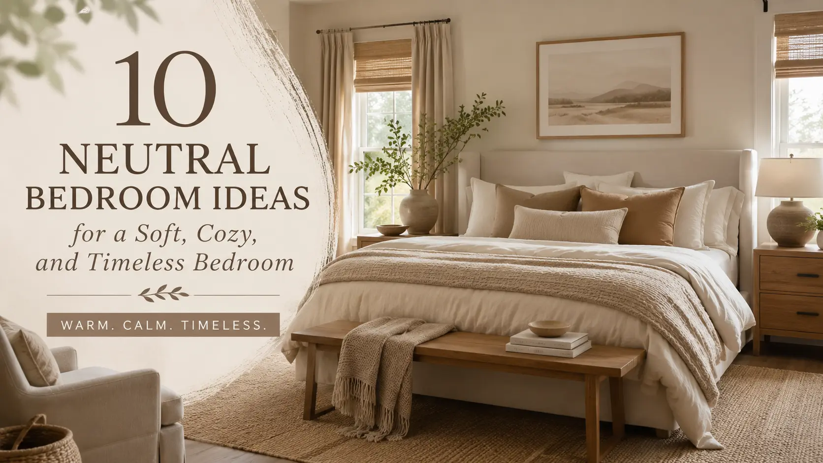 10 Neutral Bedroom Ideas for a Soft, Cozy, and Timeless Bedroom