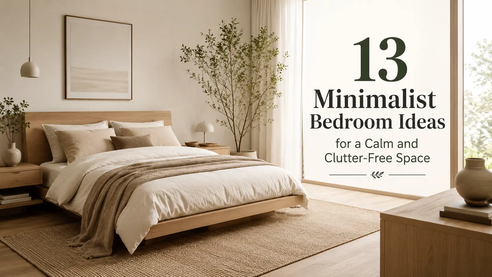 13 Minimalist Bedroom Ideas for a Calm and Clutter Free Space