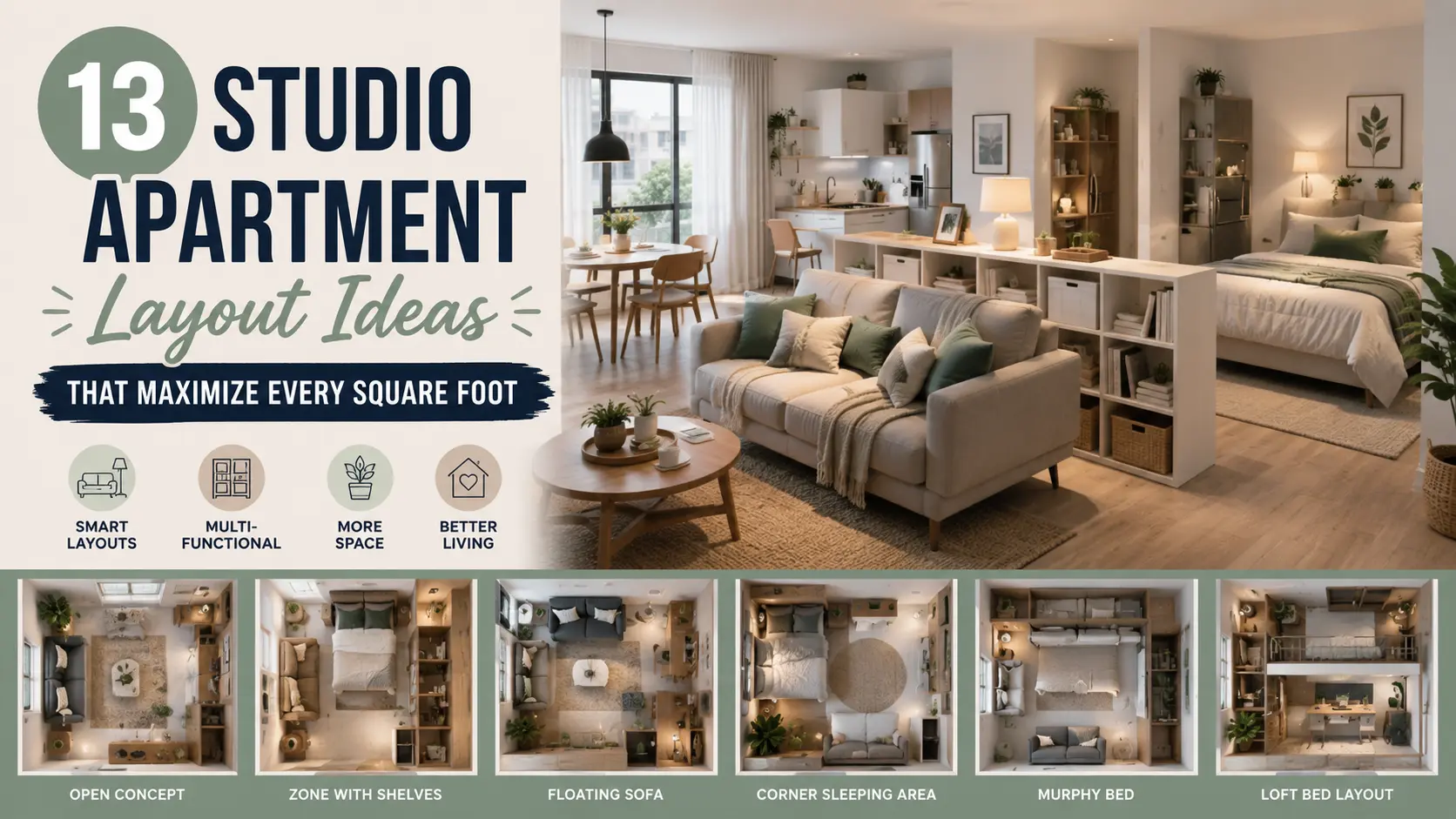 13 Studio Apartment Layout Ideas That Maximize Every Square Foot