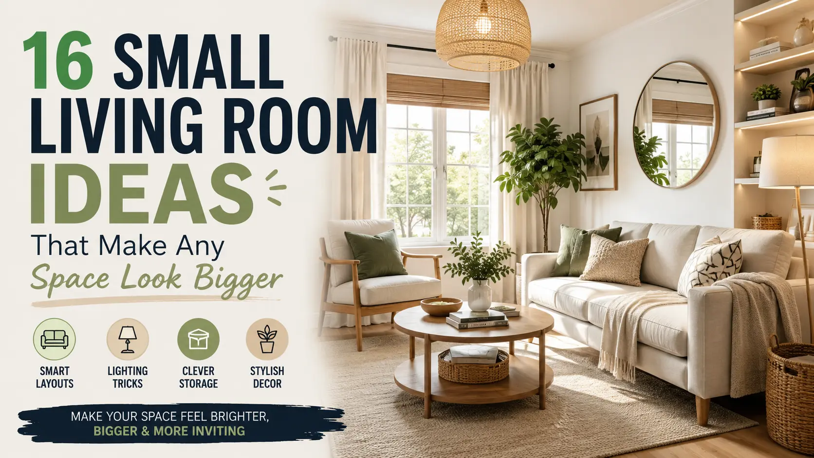 16 Small Living Room Ideas That Make Any Space Look Bigger