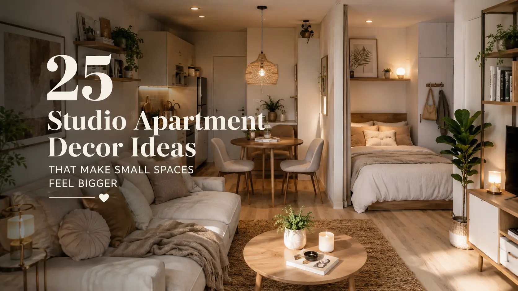 25 Studio Apartment Decor Ideas That Make Small Spaces Feel Bigger