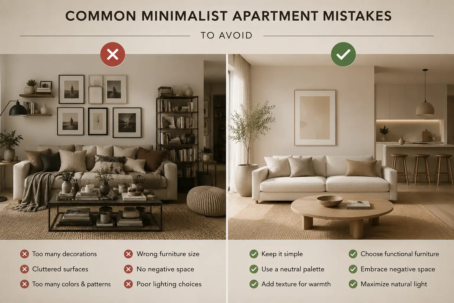 Common Minimalist Apartment Mistakes to Avoid