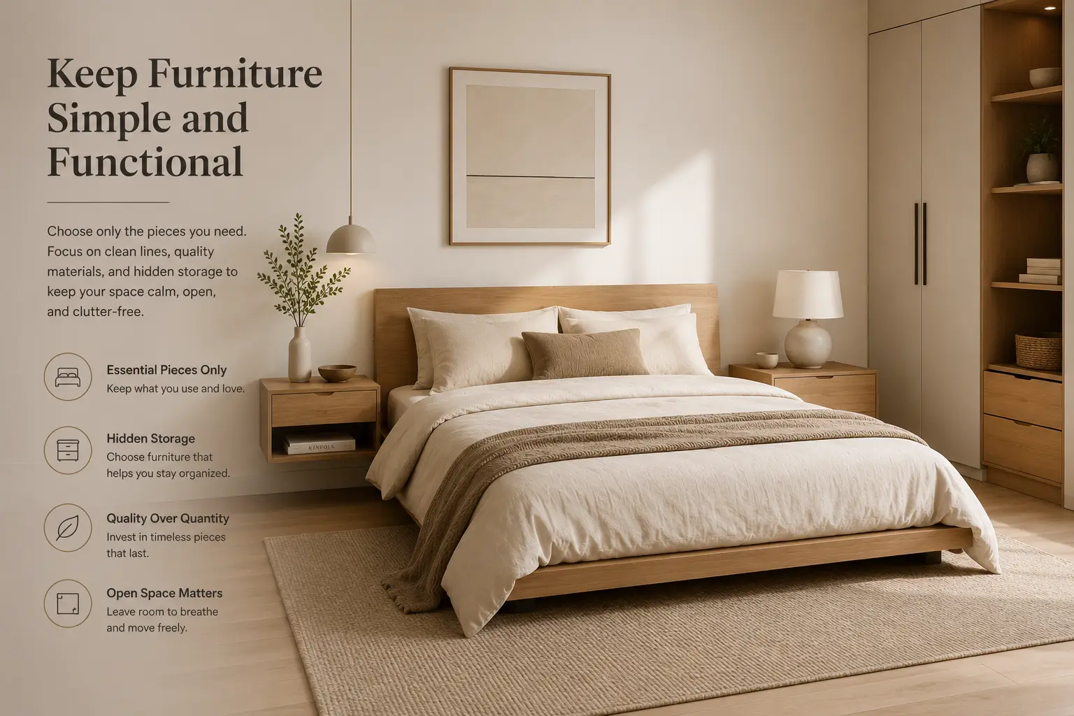 Keep Furniture Simple and Functional