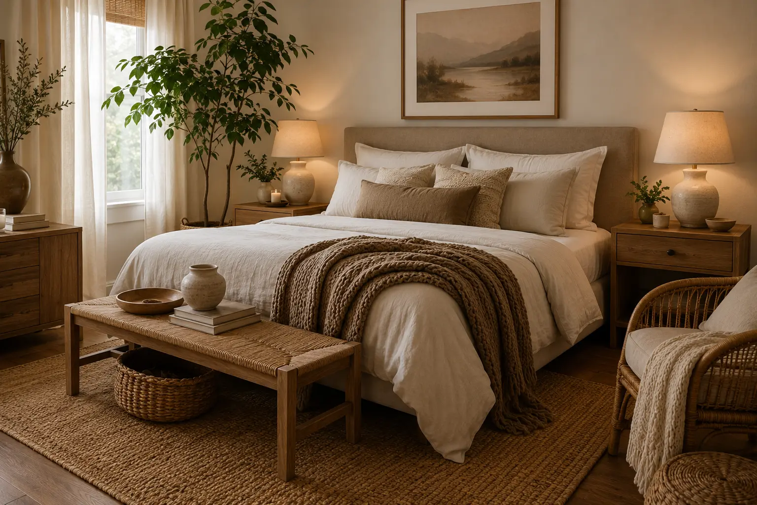 Mix Natural Textures Throughout the Room