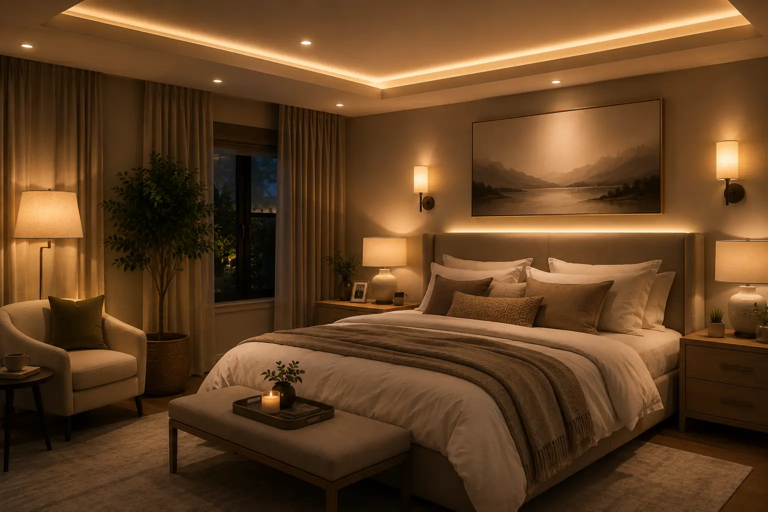 Replace One Bright Ceiling Light with Layered Lighting