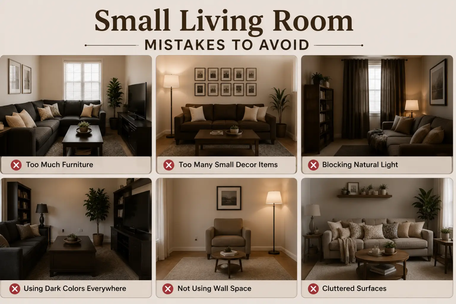 Small Living Room Mistakes to Avoid