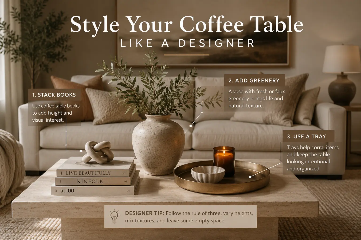 Style Your Coffee Table Like a Designer