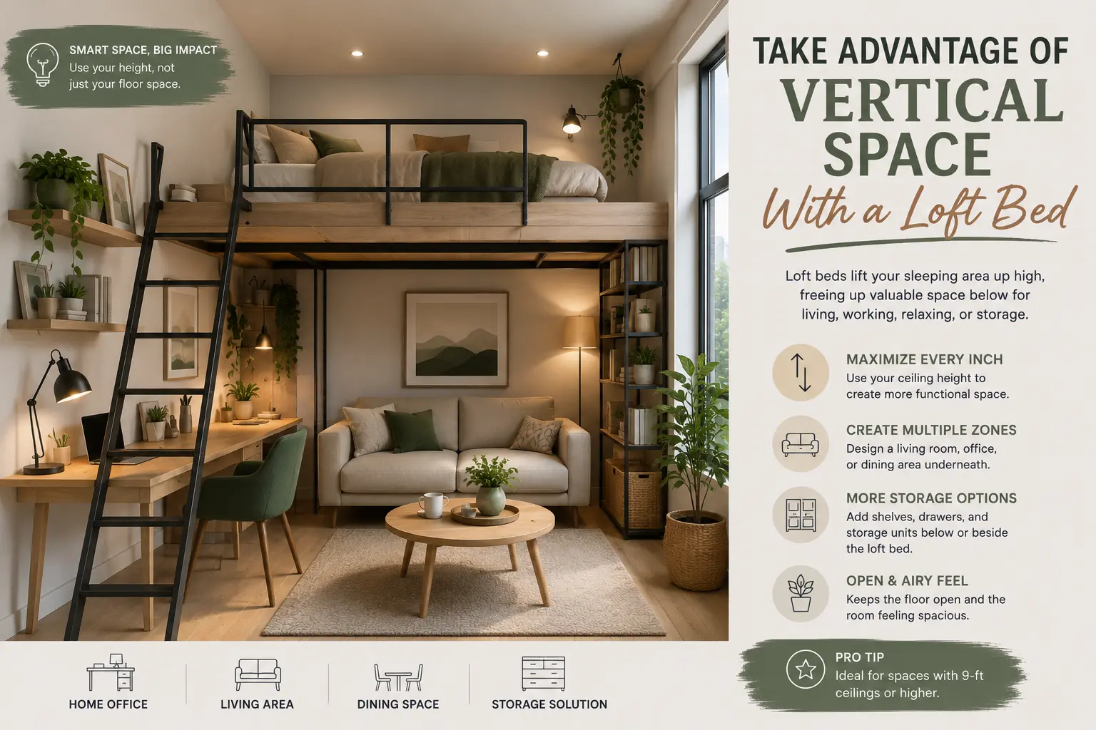 Take Advantage of Vertical Space with a Loft Bed