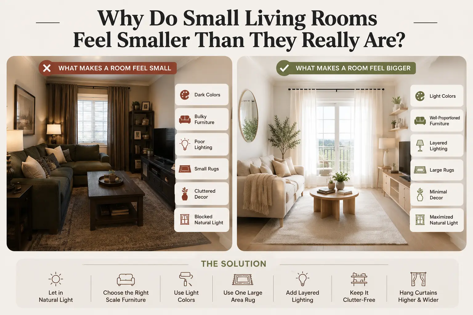 Why Do Small Living Rooms Feel Smaller Than They Really Are?