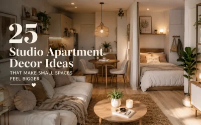 25 Studio Apartment Decor Ideas That Make Small Spaces Feel Bigger
